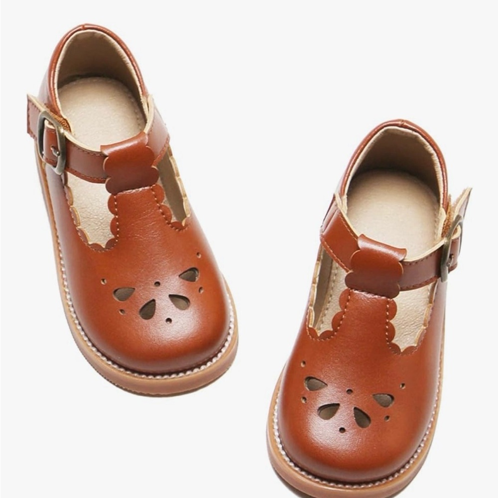 Classic Brown Kids Shoes